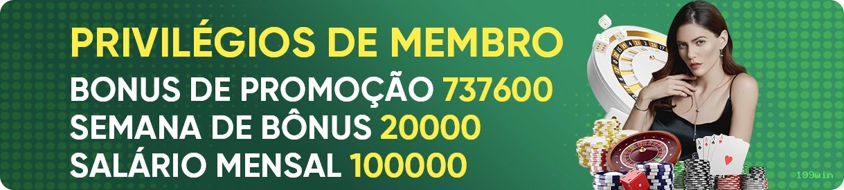 Cashback VIP 199win - reembolso semanal